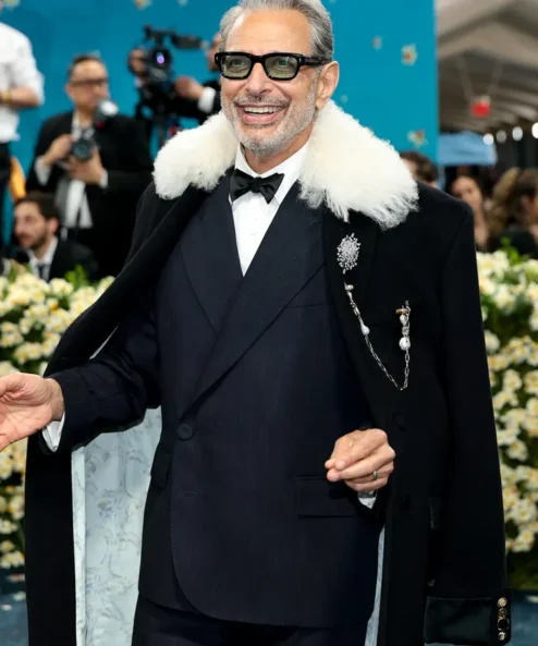 Met Gala 2025 Jeff Goldblum Black Trench Coat