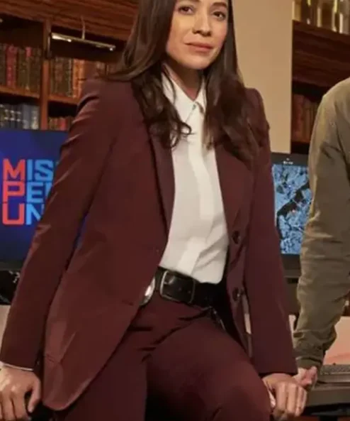 Missing Persons Unit Nikki Parker Burgundy Blazer