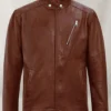 Motorad Tan Brown Leather Jacket