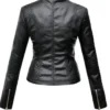 Motorcycle Leather Black Jacket
