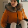 North Of North Anna Lambe Orange Fur Coat