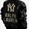 Ralph Lauren Yankees Leather Black Jacket
