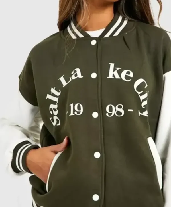 Salt Lake Colour Block Varsity Jacket