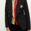 San Francisco 49ers Dickey Black Blazer