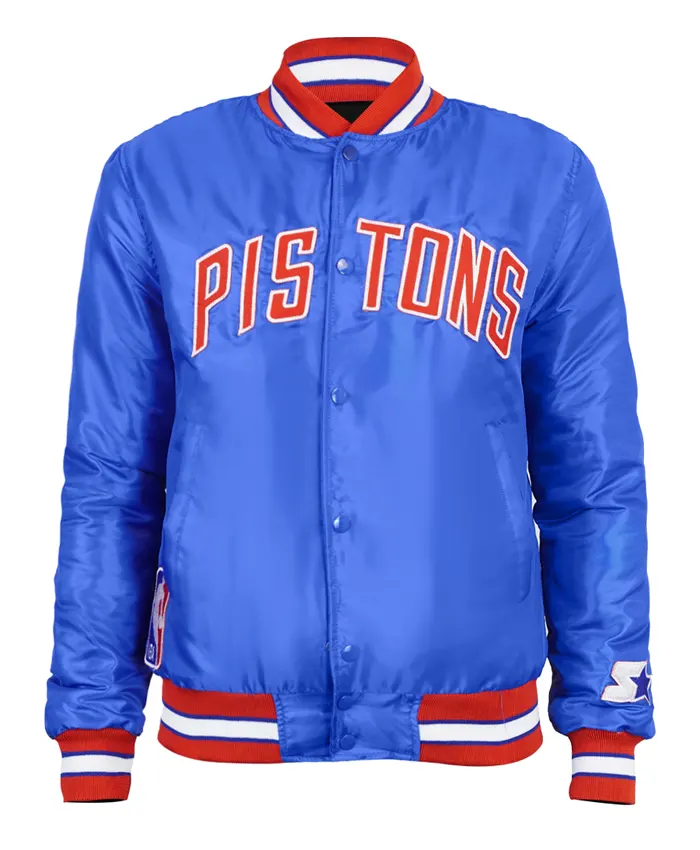 Starter 90’s NBA Detroit Pistons Blue Jacket