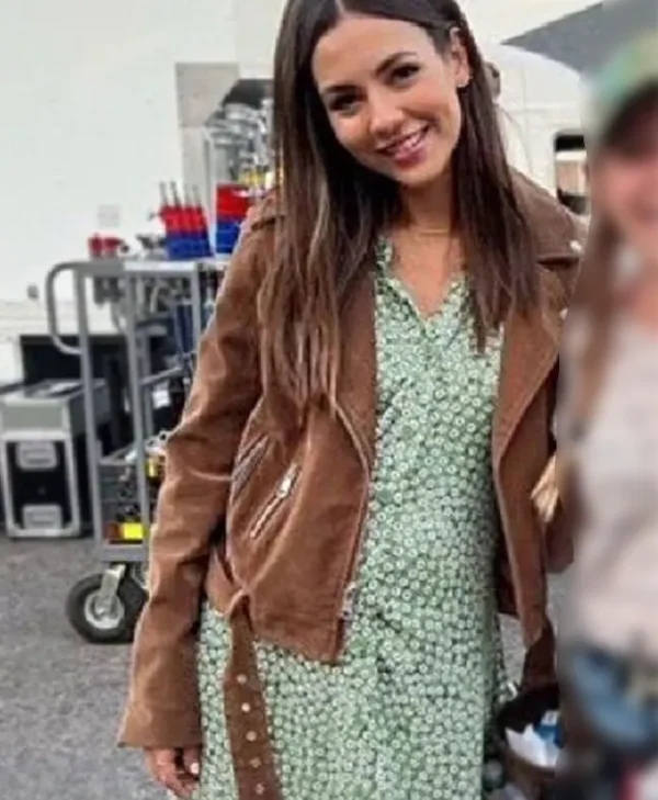 The Tutor 2023 Victoria Justice Biker Jacket