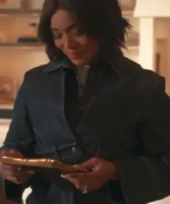 9 1 1 S08 Angela Bassett Black Denim Shirt