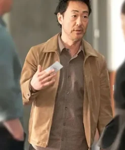 9 1 1 S08 Howie Han Brown Suede Jacket