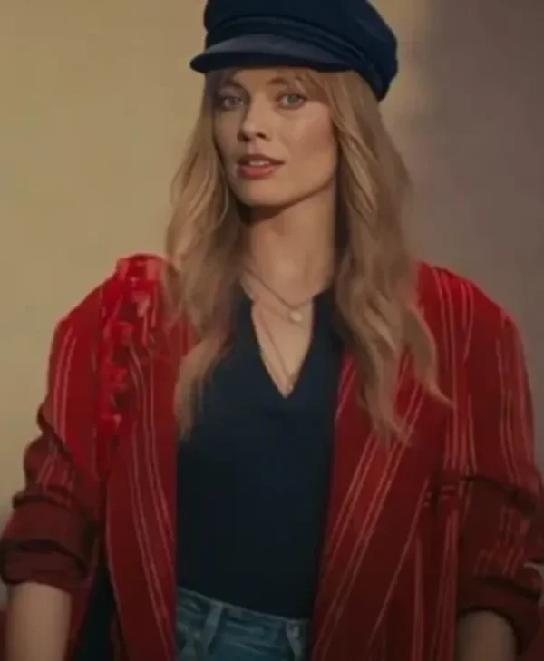 A Big Bold Beautiful Journey Margot Robbie Red Coat