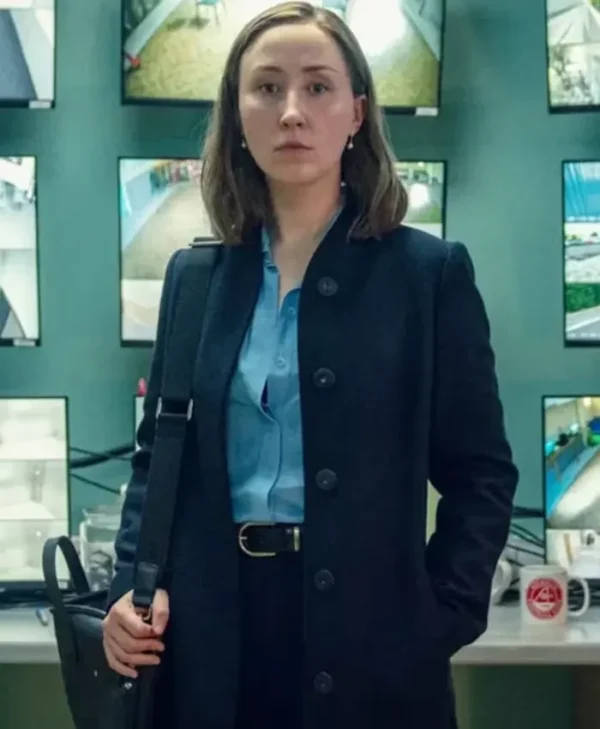 Adolescence S01 Erin Doherty Navy Coat