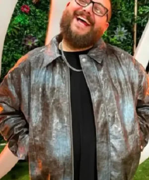 American Idol S23 Leather Bomber Jacket