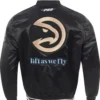 Atlanta Hawks 2024 25 City Edition Black Chenille Jacket