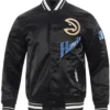 Atlanta Hawks 2024 25 City Edition Chenille Black Jacket