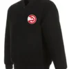 Atlanta Hawks Black Varsity Jacket