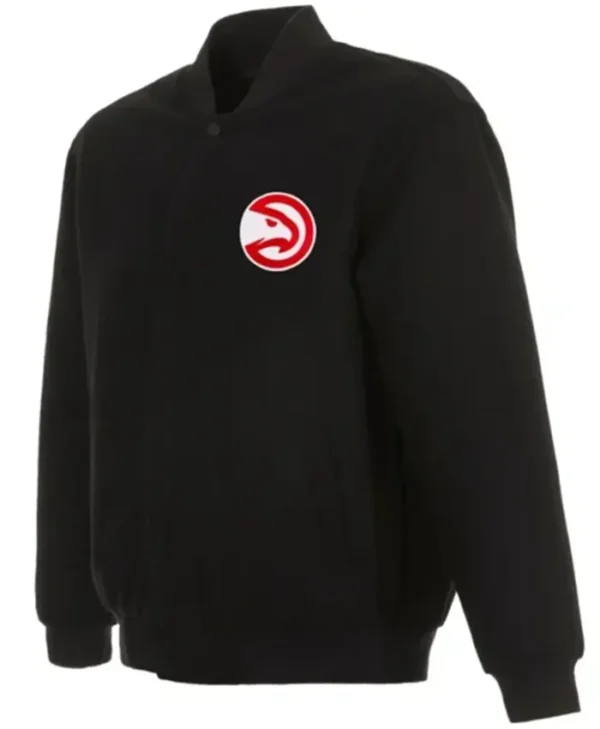 Atlanta Hawks Black Varsity Jacket