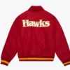Atlanta Hawks Full Zip Bomber Red Jacket