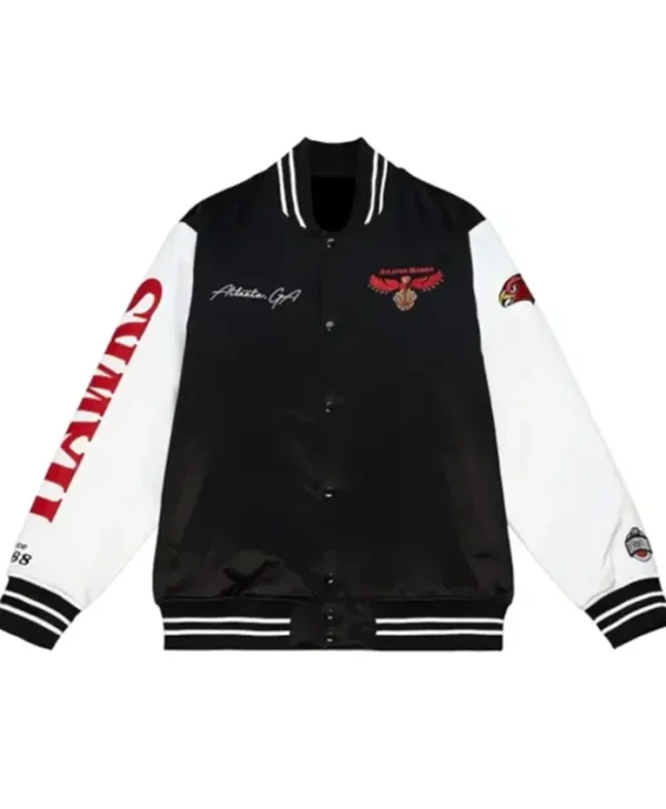Atlanta Hawks Team Origins Black And White Jacket