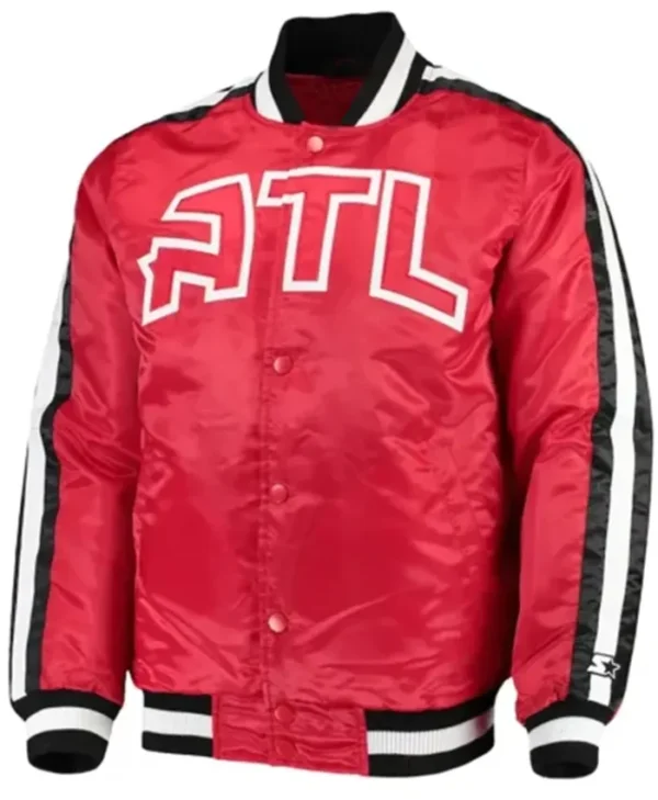 Atlanta Hawks The Offensive Red Varsity Jacket