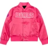 Atlanta Hawks Triple Pink Varsity Jacket