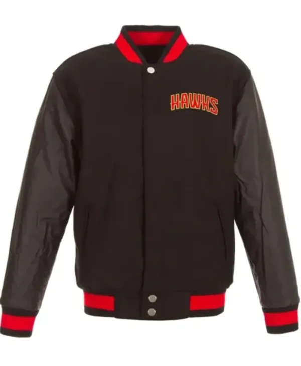 Atlanta Hawks Varsity Black Jacket