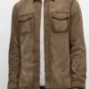 Beyond The Gates Derek Baldwin Brown Suede Shacket