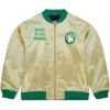 Boston Celtics Gold Vintage Bomber Jacket