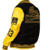 Buy Now Men And Women Lacoste Two-Tone Black And Yellow Varsity Jacket For Sale