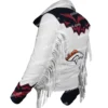 Buy Now Unisex NFL Denver Broncos Cheerleaders Cotton Fringe Jacket For Sale