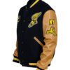Shop Now Ralph Lauren Black And Beige Varsity Jacket