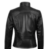Cafe Racer Slim Fit Black Leather Jacket