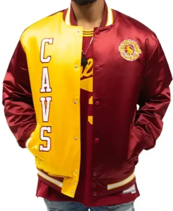 Cleveland Cavaliers 70s Split Varsity Jacket