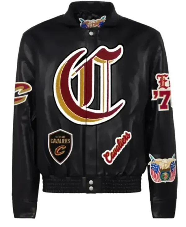 Cleveland Cavaliers Black Leather Jacket