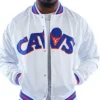 Cleveland Cavaliers Cavs 80s White Jacket