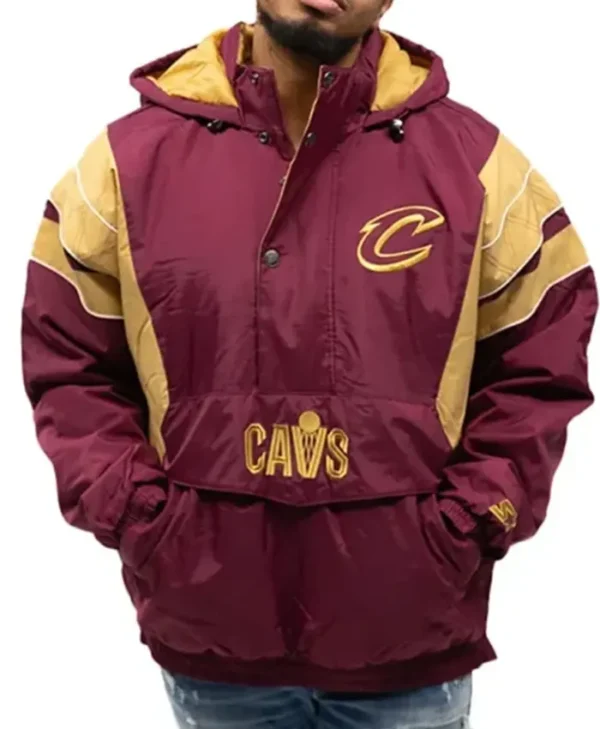 Cleveland Cavaliers Starter Wine And Gold Jacket