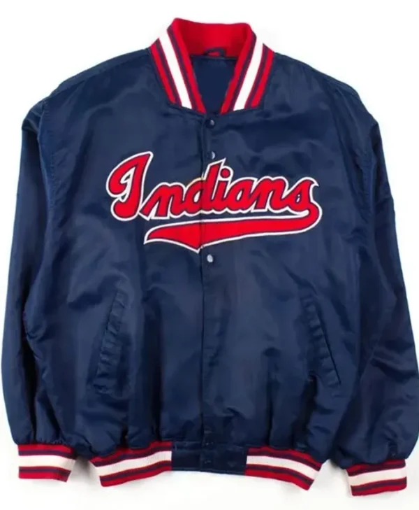 Cleveland Indians Blue Varsity Jacket