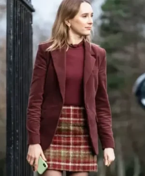 Code Of Silence S01 Rose Ayling Ellis Maroon Blazer