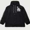 Dodgers Coaches Black Windbreaker Jacket