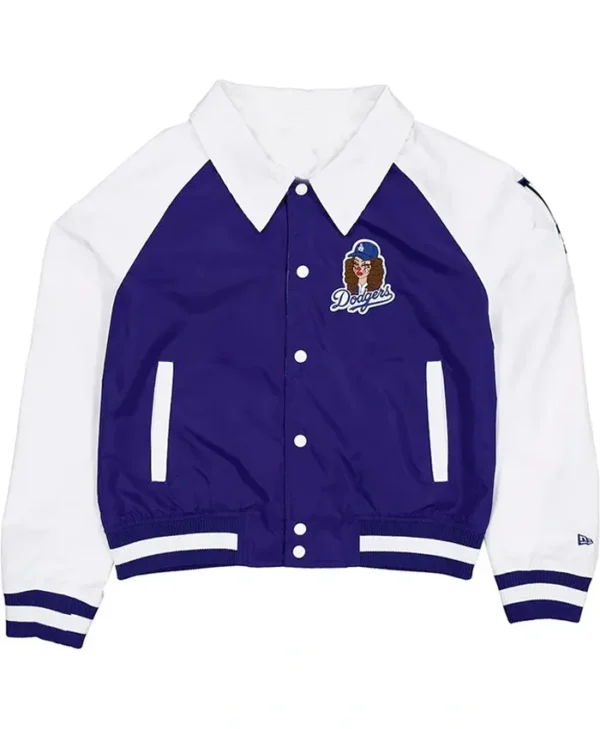 Dona x Los Angeles Dodgers Raglan Varsity Jacket