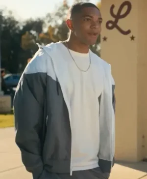 Forever S01 Xavier Mills Grey And White Track Jacket
