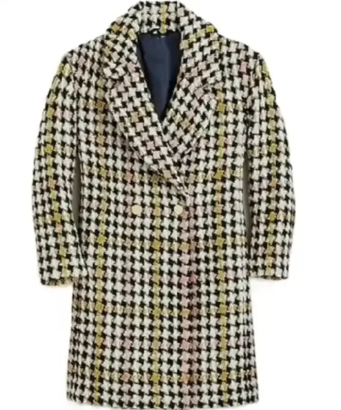 Found S02 Lacey Quinn Houndstooth Tweed Coat