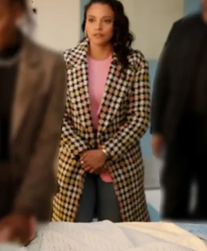 Found S02 Lacey Quinn Tweed Houndstooth Coat