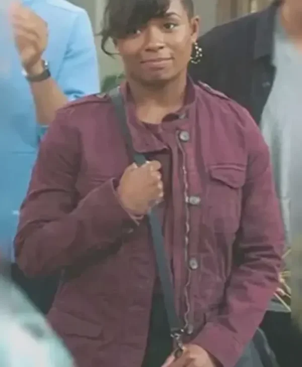Grey’s Anatomy S21 Alexis Floyd Maroon Jacket