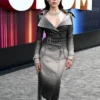 Jenna Ortega Netflix Tudum 2025 Leather Coat Shop Now