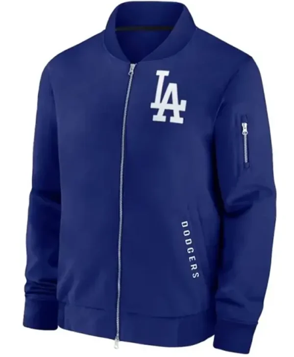 LA Dodgers Dugout Royal Bomber Jacket