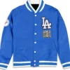 LA Dodgers World Series Logo Select Blue Varsity Jacket