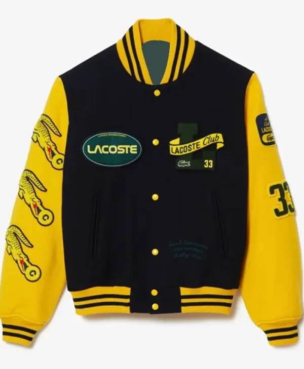 Lacoste Two Tone Varsity Jacket