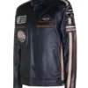 Lambskin Style Black Racer Jacket