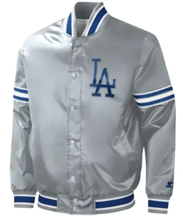 Los Angeles Dodgers Slider Grey Varsity Jacket