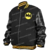 Men And Women Batman Black Printed Bomber Varsity Jacket For Sale