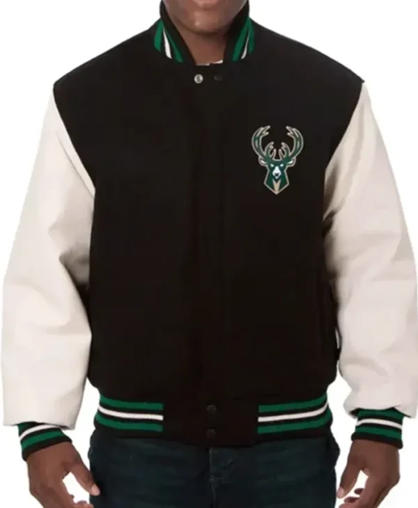 Milwaukee Bucks Black And White Jacket